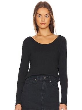 NWT Chaser Silk Blend Cage Back Tee